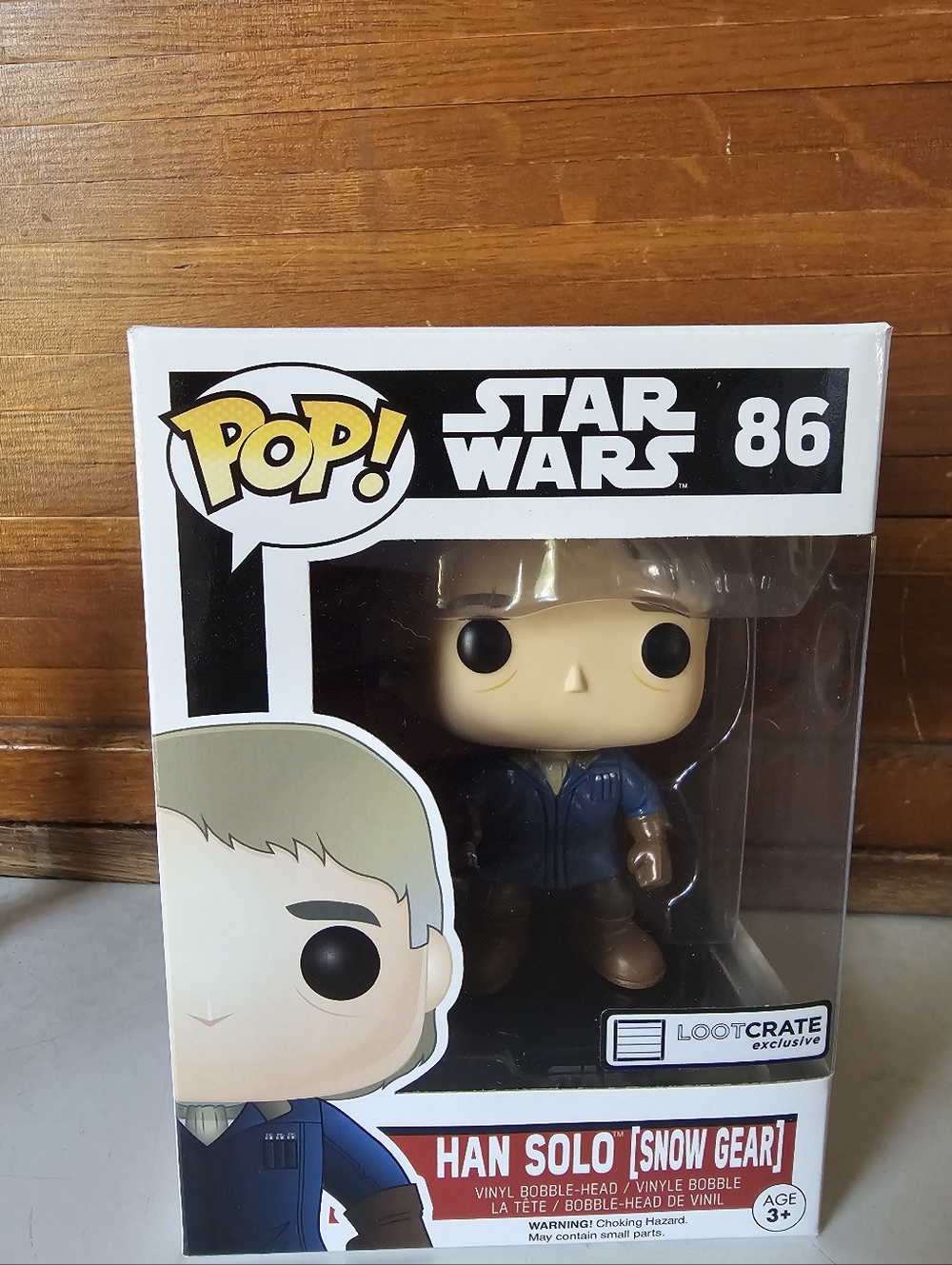 Funko Pop Star Wars Han Solo Snow Gear Figure NIB Lootcrate Exclusive